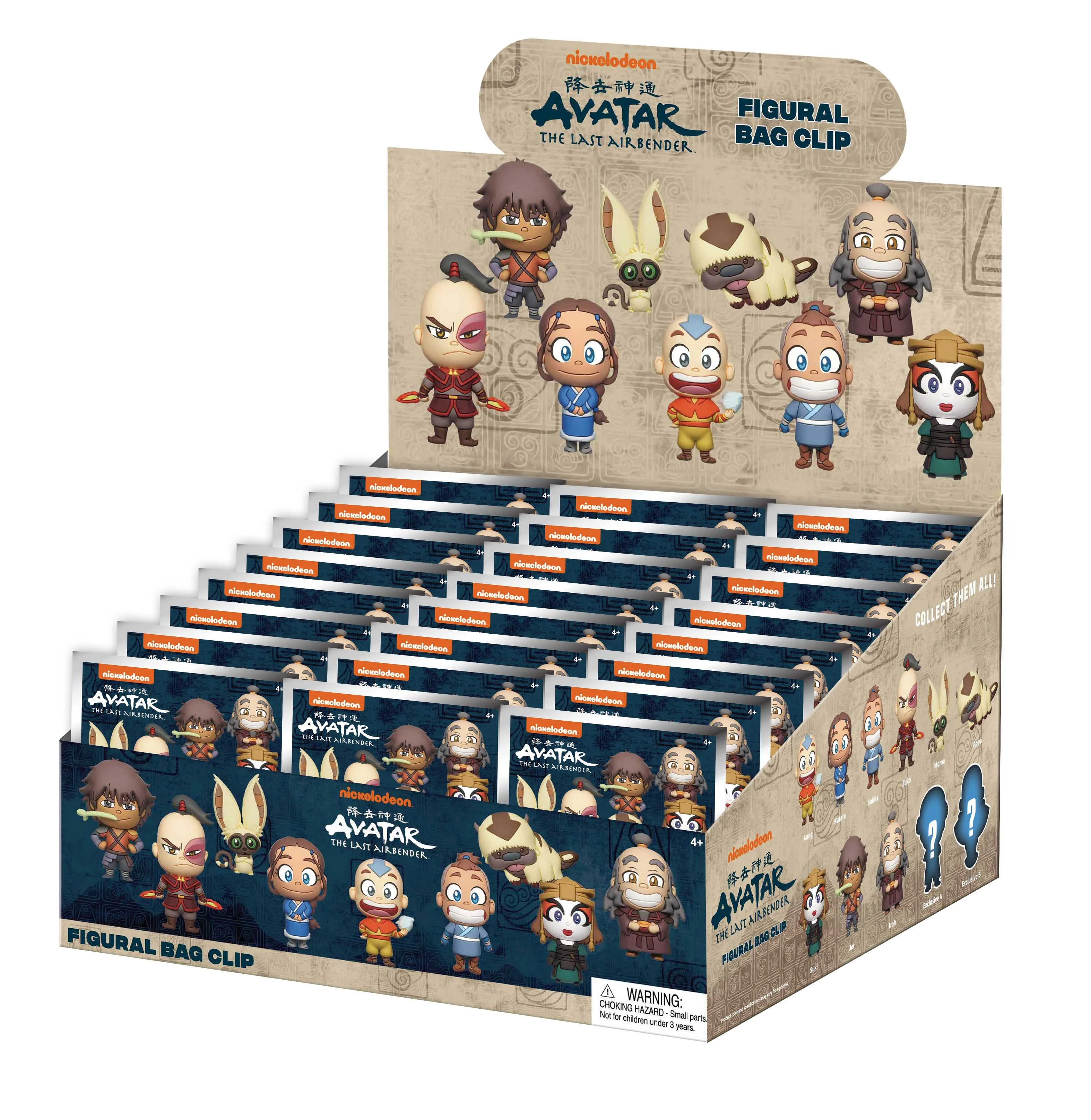 Avatar: The Last Airbender 3D PVC Bag Clips Series 1 Blind Bag - 1 Unidade